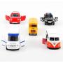 KIDAMI Die-cast Metal Toy Cars Set of 5, Openable Doors, Pull Back Car, Gift Pack for Kids (Official Car)