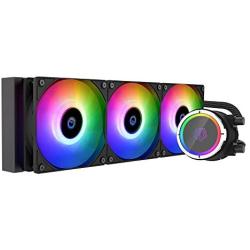 ID-COOLING ZOOMFLOW 360X ARGB CPU Water Cooler 5V Addressable RGB AIO Cooler 360mm CPU Liquid Cooler 3X120mm RGB Fan, Intel 115X/1200/2066, AMD AM4