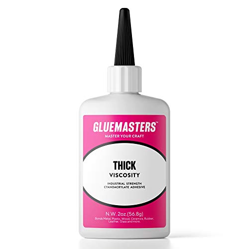 Professional Grade Cyanoacrylate (CA)''Super Glue'' by Glue Masters - 56 Grams - Thick Viscosity Adhesive for Plastic, Wood & DIY Crafts