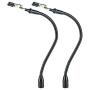 2 Pack Set Flexible Gooseneck Metal Arms with Alligator Clips for Helping Hands Third Hand Tool Automobile Electronics Soldering Jewelry Painting Art Crafts Hobby