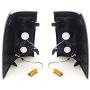 Fit 2002-2005 Ford Explorer SUV Tube White Streak Led Tail Lights Black Housing/Clear Lens