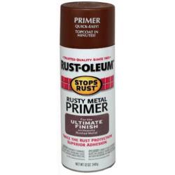 Rust-Oleum 7769830 Stops Rust Spray Paint, 12-Ounce, Flat Rusty Metal Primer