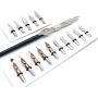 GC QUILL Calligraphy Pen Set, Wooden Dip Pen with 16 Dip Nibs, 3 Ink Bottles and 1 Pen Holder, Calligraphy Set for Beginners - MU-04