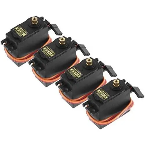 4PCS Servo Motor MG995 Control Angle180 Metal Gear Servo 20KG Digital High Speed Torque Servo Motor for Smart Car Robot Boat RC Helicopter 4PCS Servo Motor MG995 Control Angle180 Metal Gear Servo 20KG Digital High Speed Torque Servo Motor for Smart Car Robot Boat RC Helicopter