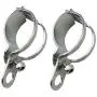 PerfecTech 1pair Metal Motorcycle Modified Turn Signal Light Indicator Mount Bracket Clamp 30-45mm (Chrome) PerfecTech 1pair Metal Motorcycle Modified Turn Signal Light Indicator Mount Bracket Clamp 30-45mm (Chrome)