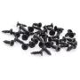 Shappy 100 Pieces Frame Picture Turn Button and 100 Pieces Screws for Hanging Pictures, Black
