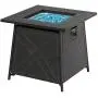 BALI OUTDOORS Gas Fire Pit Table, 28 inch 50,000 BTU Square Outdoor Propane Fire Pit Table with Lid and Blue Fire Glass BALI OUTDOORS Gas Fire Pit Table, 28 inch 50,000 BTU Square Outdoor Propane Fire Pit Table with Lid and Blue Fire Glass