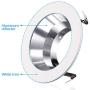 TORCHSTAR 4 Inch Recessed Can Light Trim, Aluminum Reflector Trim, Fits Regular/Standard Halo/Juno Remodel Recessed Housing, PAR20, R20 Light Bulbs, 4 Inch Recessed Cans, Pack of 6