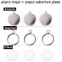 Cabochon Settings Stainless Steel Blank Trays Pendant Charms for Jewelry Findings Crafting Supplies 10mm 50 Pieces