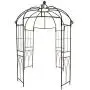 OUTOUR French Style Birdcage Shape Heavy Duty Gazebo,9Highx 6‘6''Wide,Pergola Pavilion Arch Arbor Arbour Plants Stand Rack for Wedding Outdoor Garden Lawn Backyard Patio,Climbing Vines,Roses,Dark Rust