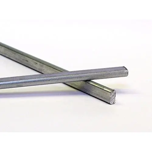 Stained Glass Reinforcing Bar, 1/8 x 1/4in Zinc Coated Steel, 4 Pieces 36in Long