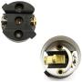 DZS Elec 2PCS E26 /E27 Metal Shell Light Sockets Black Lamp Base Lighting Accessories Light Bulb Holder Edison Vintage Lights
