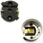 DZS Elec 2PCS E26 /E27 Metal Shell Light Sockets Black Lamp Base Lighting Accessories Light Bulb Holder Edison Vintage Lights