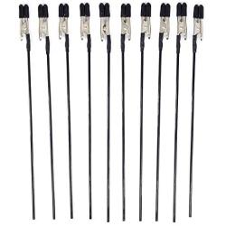 30 Pack Alligator Clip Stick with Rubber Tips Modeling Tools,Metal Wire Clamps Long-Tailed Clasp for Hobby Modeling DIY Card Photo Memo for Airbrush Hobby Model Parts