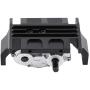 Qiterr Metal Gearbox Transfer Case with Mount for SCX10 / D90 1/10 RC Crawler Car RC Metal Transfer Case Black + Silver Part