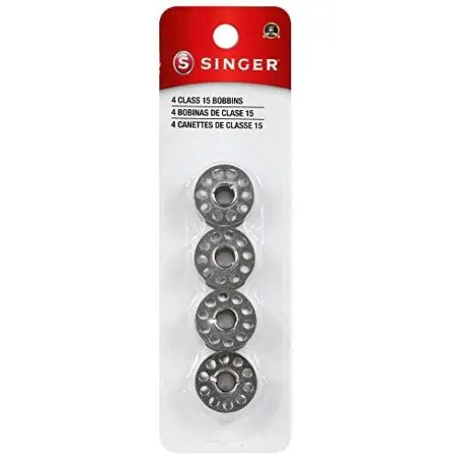SINGER 2136 Class 15 Metal Bobbins, 4-Count, 1-pack SINGER 2136 Class 15 Metal Bobbins, 4-Count, 1-pack