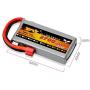 Longay Upgrade 7.4V 2700mAH 2S Battery Spare Part for WLTOYS 12428 1/12 RC Car