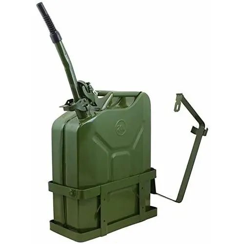 COLIBROX 5 Gallon 20L Can Gas Diesel Fuel Steel Tank Green Holder mount NATO Style COLIBROX 5 Gallon 20L Can Gas Diesel Fuel Steel Tank Green Holder mount NATO Style
