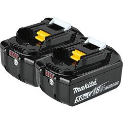 Makita BL1850B-2 18V LXT Lithium-Ion 5.0Ah Battery Twin Pack, Black