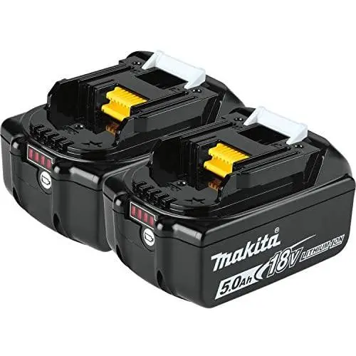 Makita BL1850B-2 18V LXT Lithium-Ion 5.0Ah Battery Twin Pack, Black Makita BL1850B-2 18V LXT Lithium-Ion 5.0Ah Battery Twin Pack, Black