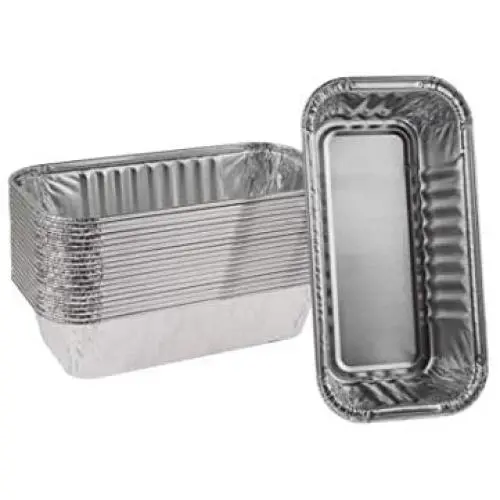 BBQ Future 20-Pack Aluminum Foil BBQ Grease Grill Drip Pans Replacement for Char-Broil 9328812P06, 7'' L x3.5 W x1.5 D
