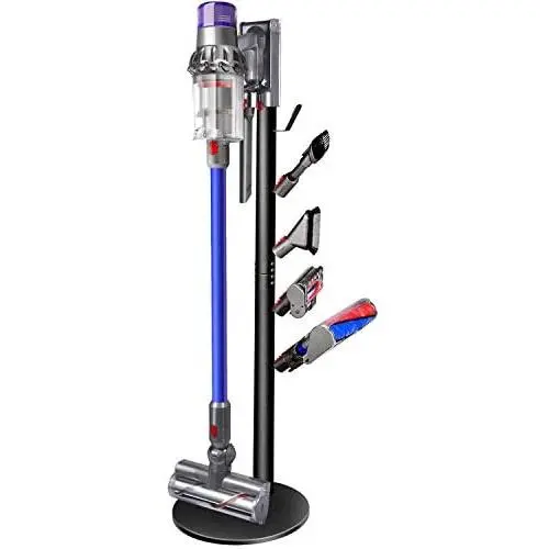 XIGOO Storage Stand Holder Compatible with Dyson V11 V10 V8 V7 V6 Cordless Vacuum Cleaners and Accessary, Floor Docking Station Metal Organizer Bracket with 5 Hooks, Black XIGOO Storage Stand Holder Compatible with Dyson V11 V10 V8 V7 V6 Cordless Vacuum Cleaners and Accessary, Floor Docking Station Metal Organizer Bracket with 5 Hooks, Black