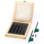 OSCARBIDE 3/8''Indexable Mini Carbide Lathe Turning Tool Holder Metal Lathe Tools Inserts Bits with Carbide Inserts TCMT110204(TCMT21.51),5 Pieces/Set