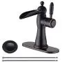 Mejor Solid Brass Single-Handle Waterfull Bathroom Faucet,Lavatory Faucet with 4 inches Deck Plate,CUPC Water Lines and Metal pop-up Drain with Overflow,Oil Rubbed Bronze,ME2535P-ORB Mejor Solid Brass Single-Handle Waterfull Bathroom Faucet,Lavatory Faucet with 4 inches Deck Plate,CUPC Water Lines and Metal pop-up Drain with Overflow,Oil Rubbed Bronze,ME2535P-ORB