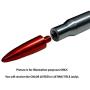 VMS RACING 50 Cal Caliber GUNMETAL GUNMETAL TIP BULLET ANTENNA in Heavy Gauge Billet Aluminum Short Compatible with Ford F150 F-150 97 98 99 00 01 02 03 04 05 06 07 08 09 10 11 12 13 14 15 16 17 18 19