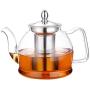 Hiware 1000ml Glass Teapot with Removable Infuser, Stovetop Safe Tea Kettle, Blooming and Loose Leaf Tea Maker Set Hiware 1000ml Glass Teapot with Removable Infuser, Stovetop Safe Tea Kettle, Blooming and Loose Leaf Tea Maker Set
