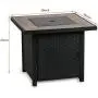BALI OUTDOORS Propane Fire Pit Table, 30 Inch Gas Fire Pits Outdoors, Square Fire Table w/Fire Glass, 50,000 BTU BALI OUTDOORS Propane Fire Pit Table, 30 Inch Gas Fire Pits Outdoors, Square Fire Table w/Fire Glass, 50,000 BTU