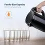 Electric Kettle, Miroco 1.5L Double Wall 100% Stainless Steel BPA-Free Cool Touch Tea Kettle with Overheating Protection, Cordless with Auto Shut-Off