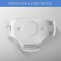 Hole-Free Metal Wall Mount Wall Stand Holder Stand Bracket for Dot 3rd Generation Voice Assistant, Solid Metal Stand Holder Bracket Case Applied in The Bedroom, Bathroom, Kitchen (1 Pack, White)