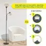 Adjustable Black Floor Lamp with Reading Light by Light Accents - Susan Modern Standing Lamp for Living Room/Office Lamp 72'' Tall - 150-watt with Side Reading Light Corner Lamp (Black) Adjustable Black Floor Lamp with Reading Light by Light Accents - Susan Modern Standing Lamp for Living Room/Office Lamp 72'' Tall - 150-watt with Side Reading Light Corner Lamp (Black)