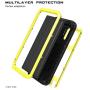Galaxy Note 10 Plus Case,Bpowe Super Shockproof Silicone Aluminum Metal Armor Tank Heavy Duty Sturdy Protector Cover Hard Case for Samsung Galaxy Note 10 Plus/Galaxy Note 10+ 5G 6.8'' 2019 (Yellow)
