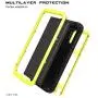 Galaxy Note 10 Plus Case,Bpowe Super Shockproof Silicone Aluminum Metal Armor Tank Heavy Duty Sturdy Protector Cover Hard Case for Samsung Galaxy Note 10 Plus/Galaxy Note 10+ 5G 6.8'' 2019 (Yellow)