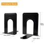 Bookends, Metal Bookends Book Ends for Office Nonskid Heavy Duty Book Ends for Shelves Black 6.69 x 4.9 x 4.3in, 5 Pair/10 Piece