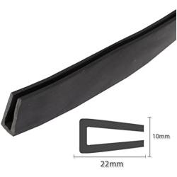 7/8'' X 2/5'' Rubber U Shape Edging Trim Auto Car Boat Truck Parts Protector Flexible Sealing Waterproof (5ft)