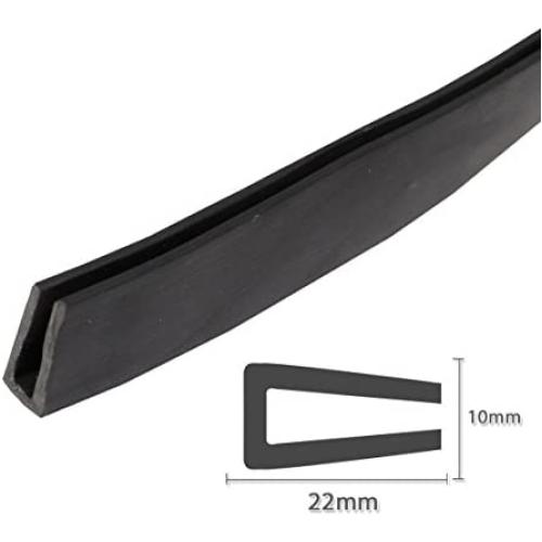 7/8'' X 2/5'' Rubber U Shape Edging Trim Auto Car Boat Truck Parts Protector Flexible Sealing Waterproof (5ft)