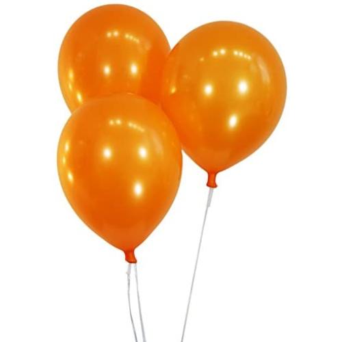 Creative Balloons 12'' Latex Balloons - Pack of 72 Pieces - Metallic Orange
