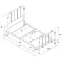 DHP Jenny Lind Metal Twin Bed Frame in White