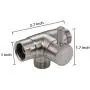 G-promise 100% Solid Metal Shower Arm Diverter for Hand Held Showerhead and Fixed Spray Head ∣ G 1/2 Two-Way Bathroom Universal Shower System Replacement Part (Brushed Nickel) G-promise 100% Solid Metal Shower Arm Diverter for Hand Held Showerhead and Fixed Spray Head ∣ G 1/2 Two-Way Bathroom Universal Shower System Replacement Part (Brushed Nickel)