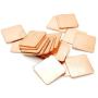 IC Chipset GPU CPU Thermal Heatsink Copper Pad Shim Size 20 x 20 x 1.2mm Pack of 20