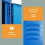 Metal Locker for School Office Gym INTERGREAT Metal Storage Locker Cabinet for Employees Students Steel Locker Triple Tier with 3 Door Blue