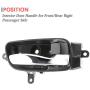 IRONTEK Interior Passenger Side Door Handle for Front/Rear fits Nissan 2003-2018 Altima, 2013-2019 Pathfinder, 2015 Armada, 2015-2020 Murano, 2016-2019 Titan XD #80670-3TA0D