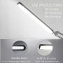 LED Desk Lamp, BZBRLZ Metal Swing Arm Lamp, Eye-Caring Architect Task Lamp, Dimmable Office Table Lamp with 3 Color Modes, 10 Brightness Levels & Adapter, Memory Function(Black), 10W