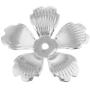 Baosity 30 Piece Metal Silver Hollow Filigree Flower Beads Cap End Spacer Beads Jewelry Making Findings Accessories 32mm