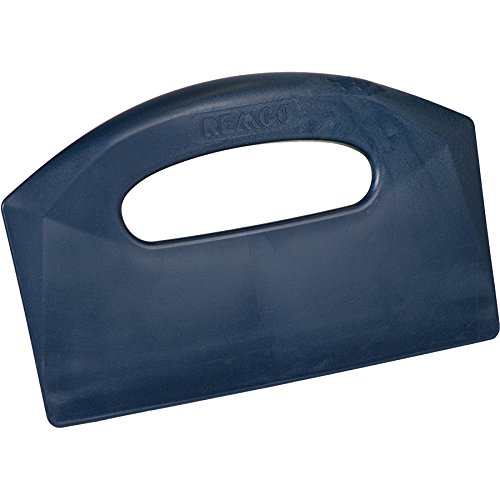 Remco 6960MD3 Blue Polypropylene Metal Detectable Bench Scraper, Injection Molded Blade, 5'' L x 8.5'' W, 1 Piece