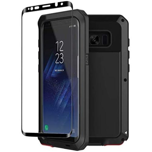 Galaxy S8 Case,Tomplus Armor Tank Aluminum Metal Shockproof Military Heavy Duty Protector Cover Hard Case for Samsung Galaxy S8 (Black)