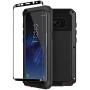 Galaxy S8 Case,Tomplus Armor Tank Aluminum Metal Shockproof Military Heavy Duty Protector Cover Hard Case for Samsung Galaxy S8 (Black)